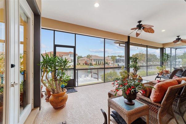 Interior, Living room, Recessed Lighting, Sun Room, Water