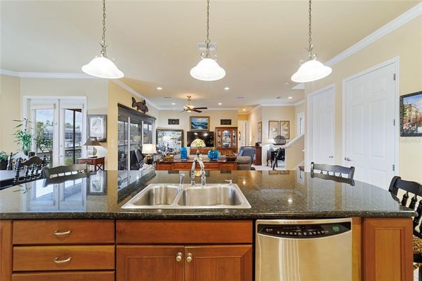 Dining room, Interior, Kitchen, Pendant Lights, Recessed Lighting