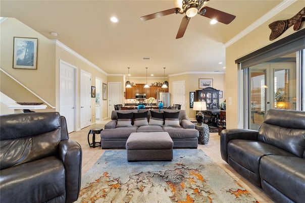 Dining room, Interior, Kitchen, Living room, Pendant Lights, Recessed Lighting
