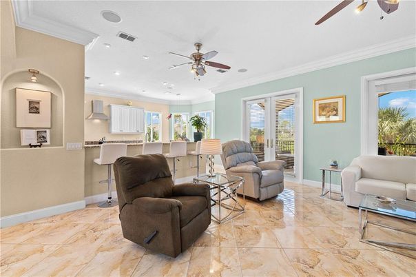 Interior, Kitchen, Living room, Recessed Lighting
