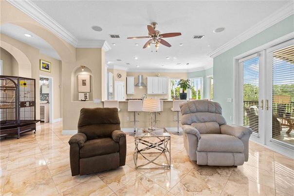 Interior, Kitchen, Living room, Recessed Lighting