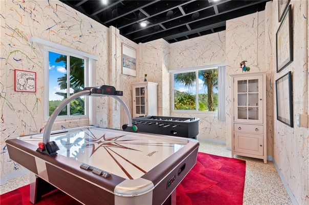 Fitness Equipment, Game Room, Interior, Kitchen, Recessed Lighting
