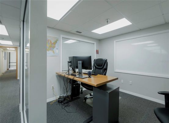 Home Office, Interior, Recessed Lighting