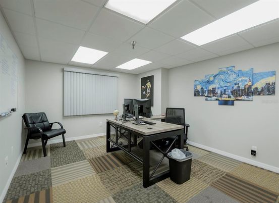 Home Office, Interior, Recessed Lighting