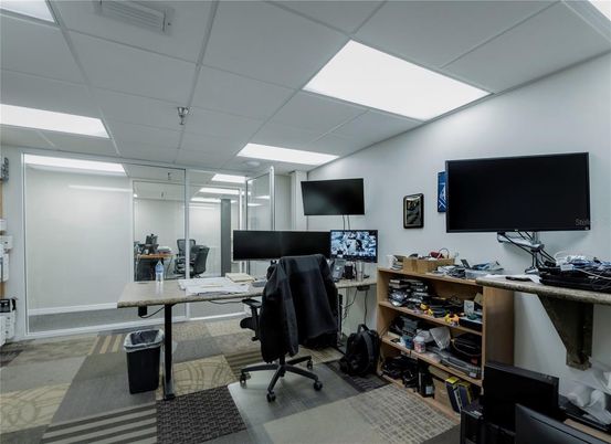Home Office, Interior, Recessed Lighting