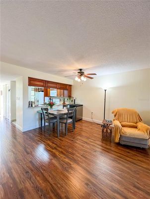 Dining room, Interior, Wood Texture Flooring