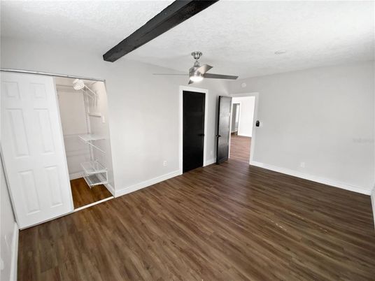 Empty room, Interior, Wooden Beams, Wood Texture Flooring