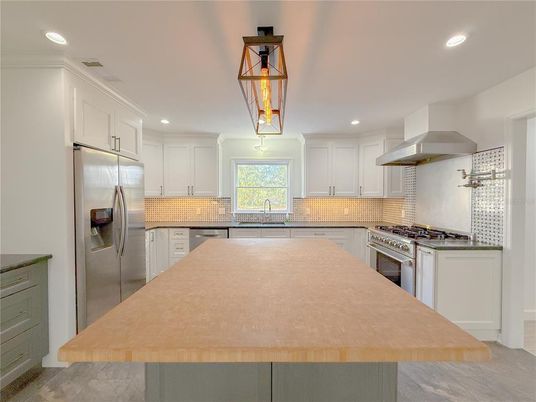 Interior, Kitchen, Recessed Lighting, Stainless Steel Appliances