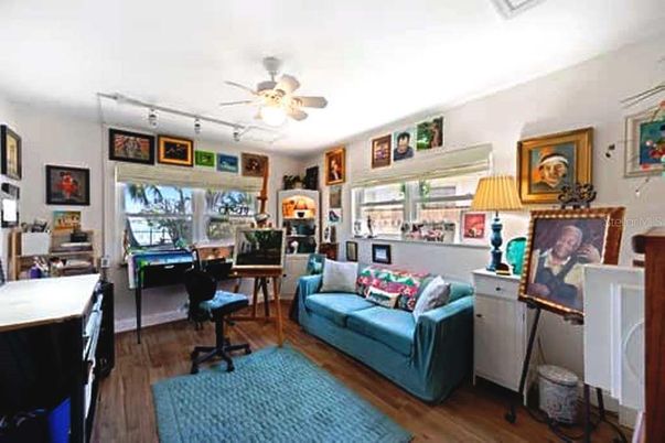Home Office, Interior, Wood Texture Flooring