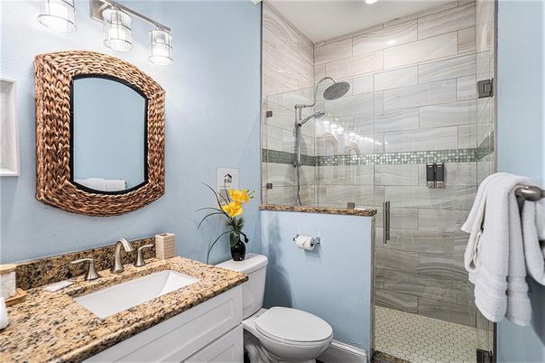 Bathroom, Glass Shower, Interior