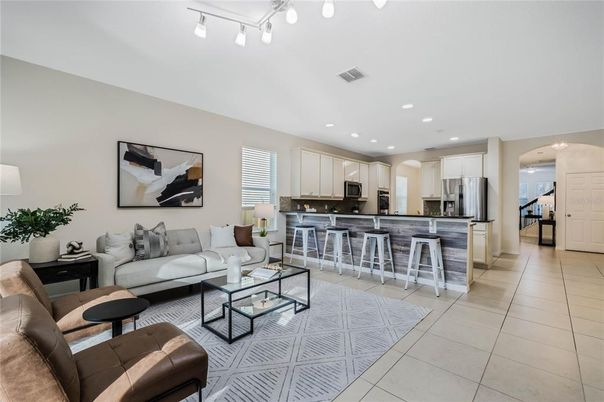 Interior, Kitchen, Living room, Recessed Lighting, Stainless Steel Appliances