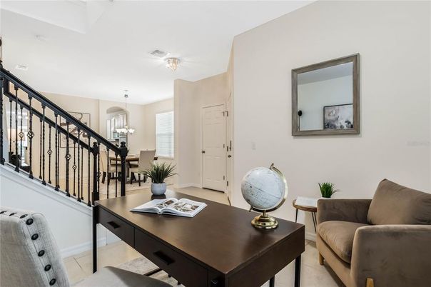 Chandelier, Home Office, Interior