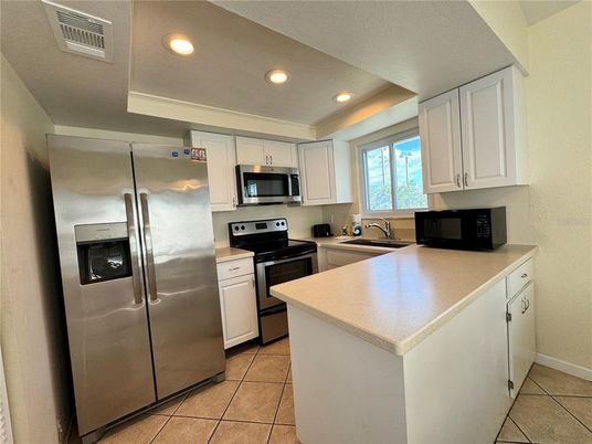 Interior, Kitchen, Recessed Lighting, Stainless Steel Appliances