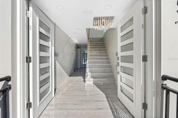 Chandelier, Interior, Recessed Lighting, Wood Texture Flooring