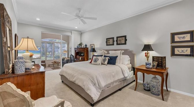 Bedroom, Interior, Recessed Lighting
