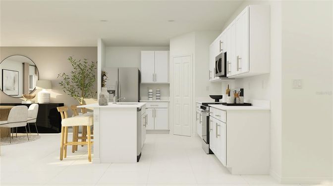 Dining room, Interior, Kitchen