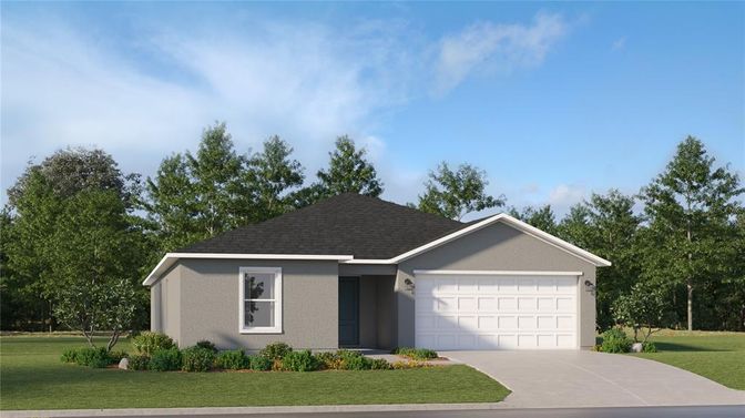 Attached, Exterior, Facade, Ranch