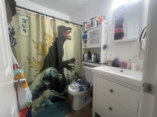 Bathroom, Interior, Wood Texture Flooring