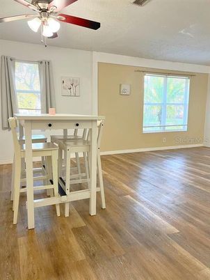 Dining room, Interior, Wood Texture Flooring