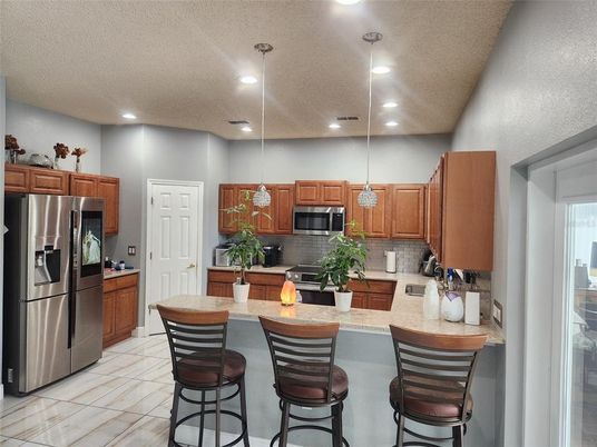 Interior, Kitchen, Pendant Lights, Recessed Lighting, Stainless Steel Appliances