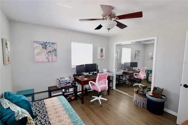 Home Office, Interior, Wood Texture Flooring