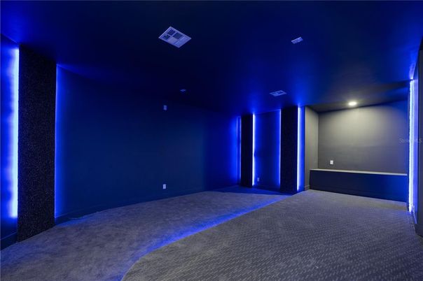 Empty room, Interior, Recessed Lighting