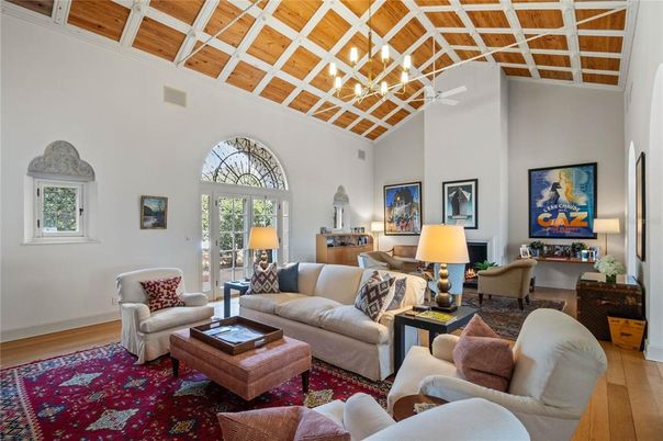 Interior, Living room, Wooden Ceilings, Wood Texture Flooring
