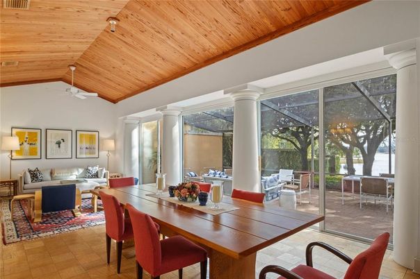 Dining room, Interior, Living room, Wooden Ceilings, Wood Texture Flooring