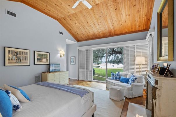 Bedroom, Interior, Wooden Ceilings, Wood Texture Flooring
