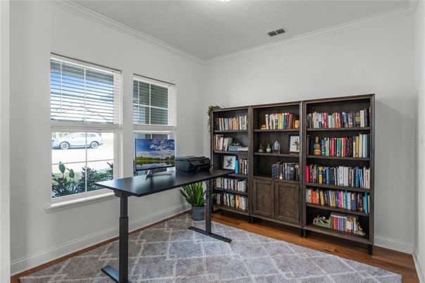 Home Office, Interior, Wood Texture Flooring