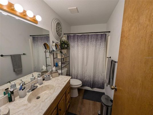 Bathroom, Dual Sink Vanities, Interior, Wood Texture Flooring