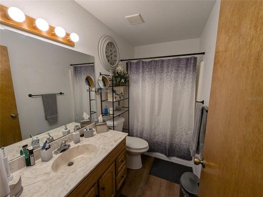 Bathroom, Dual Sink Vanities, Interior, Wood Texture Flooring