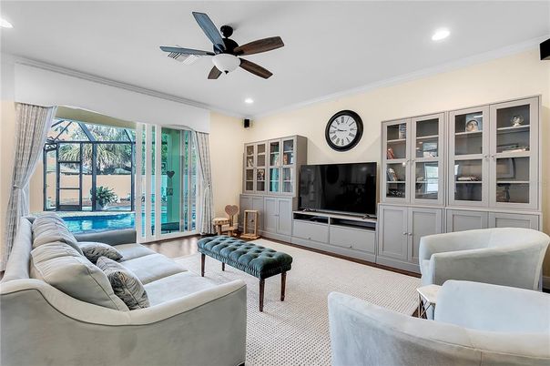 Interior, Living room, Recessed Lighting