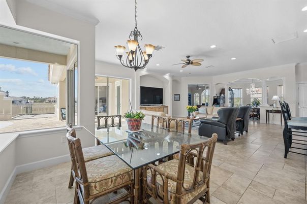 Chandelier, Dining room, Interior, Living room, Recessed Lighting
