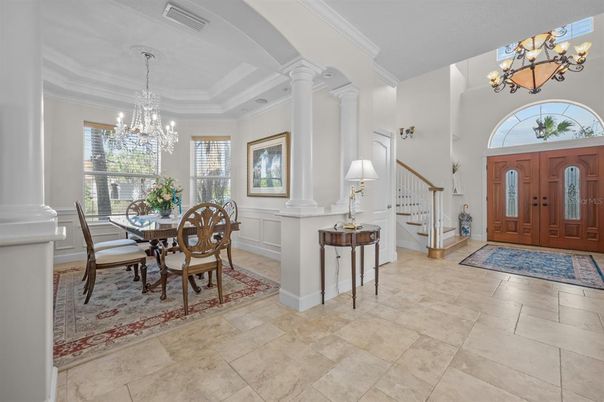 Chandelier, Dining room, Interior