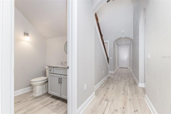 Bathroom, Interior, Wood Texture Flooring