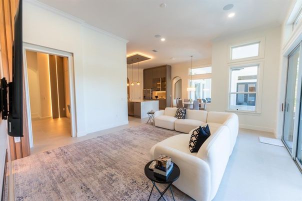 Dining room, Interior, Kitchen, Living room, Pendant Lights, Recessed Lighting