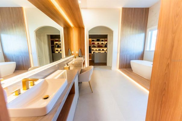 Bathroom, Dual Sink Vanities, Free Standing Baths, Interior, Walk-in Closets