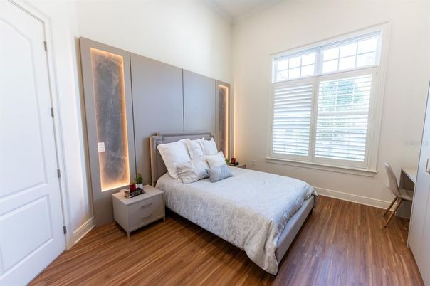 Bedroom, Interior, Wood Texture Flooring