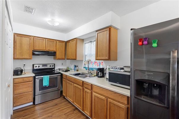 Interior, Kitchen, Wood Texture Flooring
