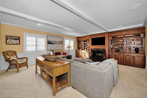 Fireplace, Interior, Living room, Recessed Lighting