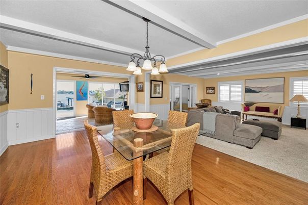Chandelier, Dining room, Interior, Living room, Wood Texture Flooring