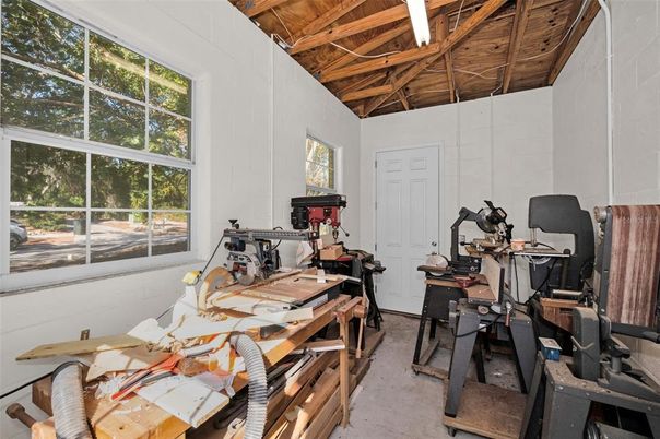 Fitness Equipment, Home Office, Interior, Wooden Beams, Wooden Ceilings