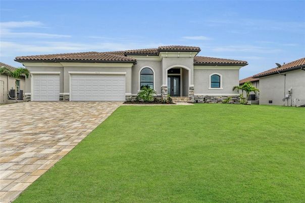 Attached, Backyard, Exterior, Facade, Mediterranean