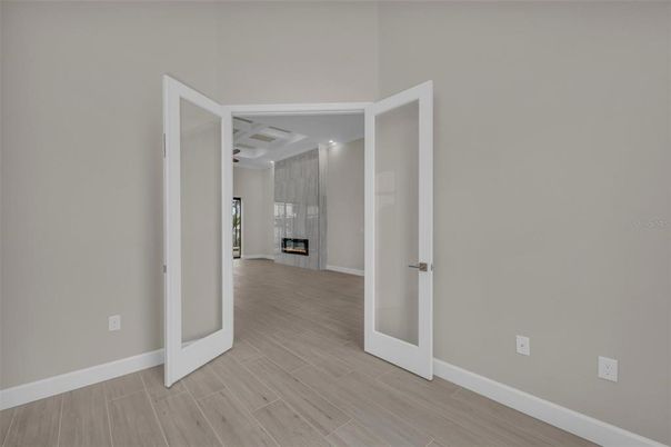 Empty room, Fireplace, Interior, Wood Texture Flooring