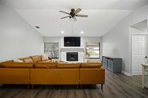 Fireplace, Interior, Living room, Wood Texture Flooring