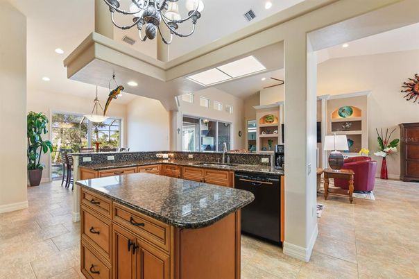 Chandelier, Interior, Kitchen, Recessed Lighting