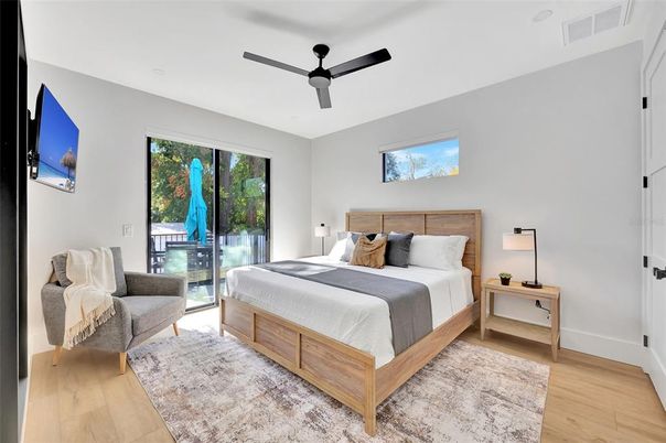 Bedroom, Interior, Wood Texture Flooring