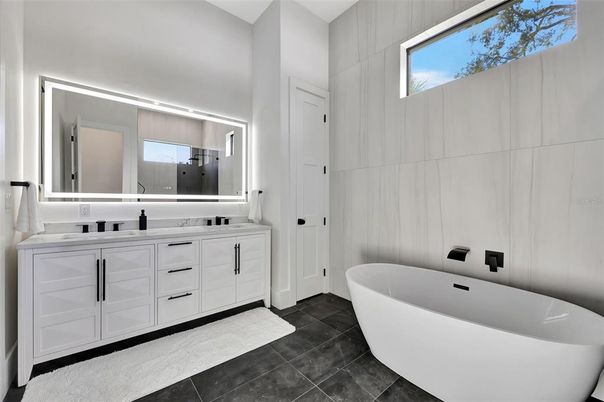 Bathroom, Dual Sink Vanities, Free Standing Baths, Interior