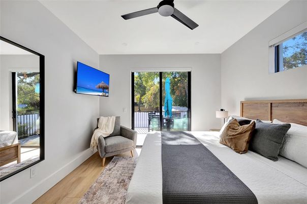 Bedroom, Interior, Wood Texture Flooring